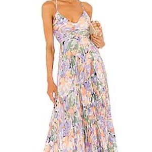 ASTR the Label Lavendar Floral MIDI Dress!